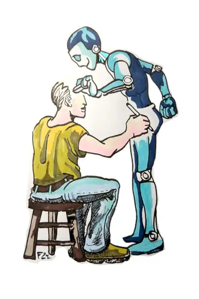 dessin d'esprit réalisé par Maël FRUCTUS